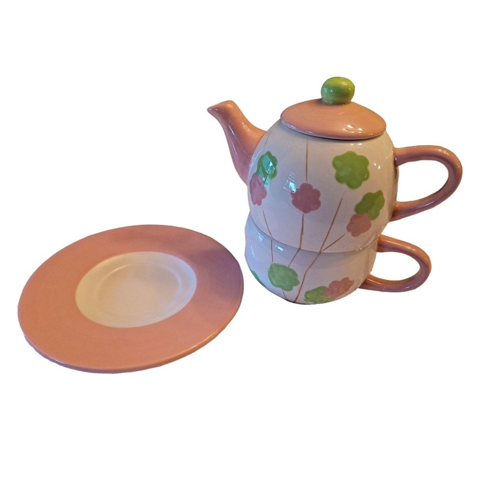 Vintage Hues-n-Brews Tea-Set-for-One - Picture 2 of 8